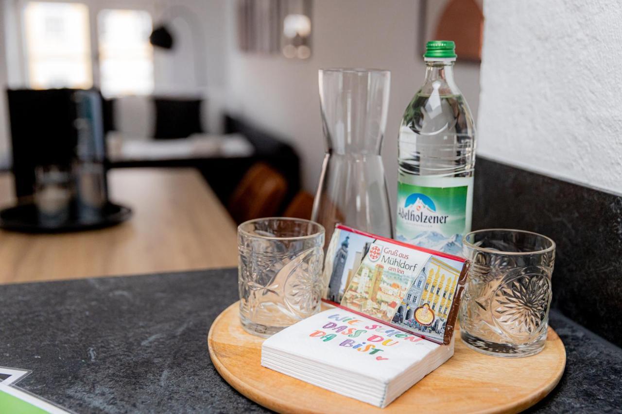 Highlight Am Stadtplatz Muehldorf - C4S Come4Stay - 2 Zimmer Wohnung I Bis Zu 5 Gaeste Eksteriør billede